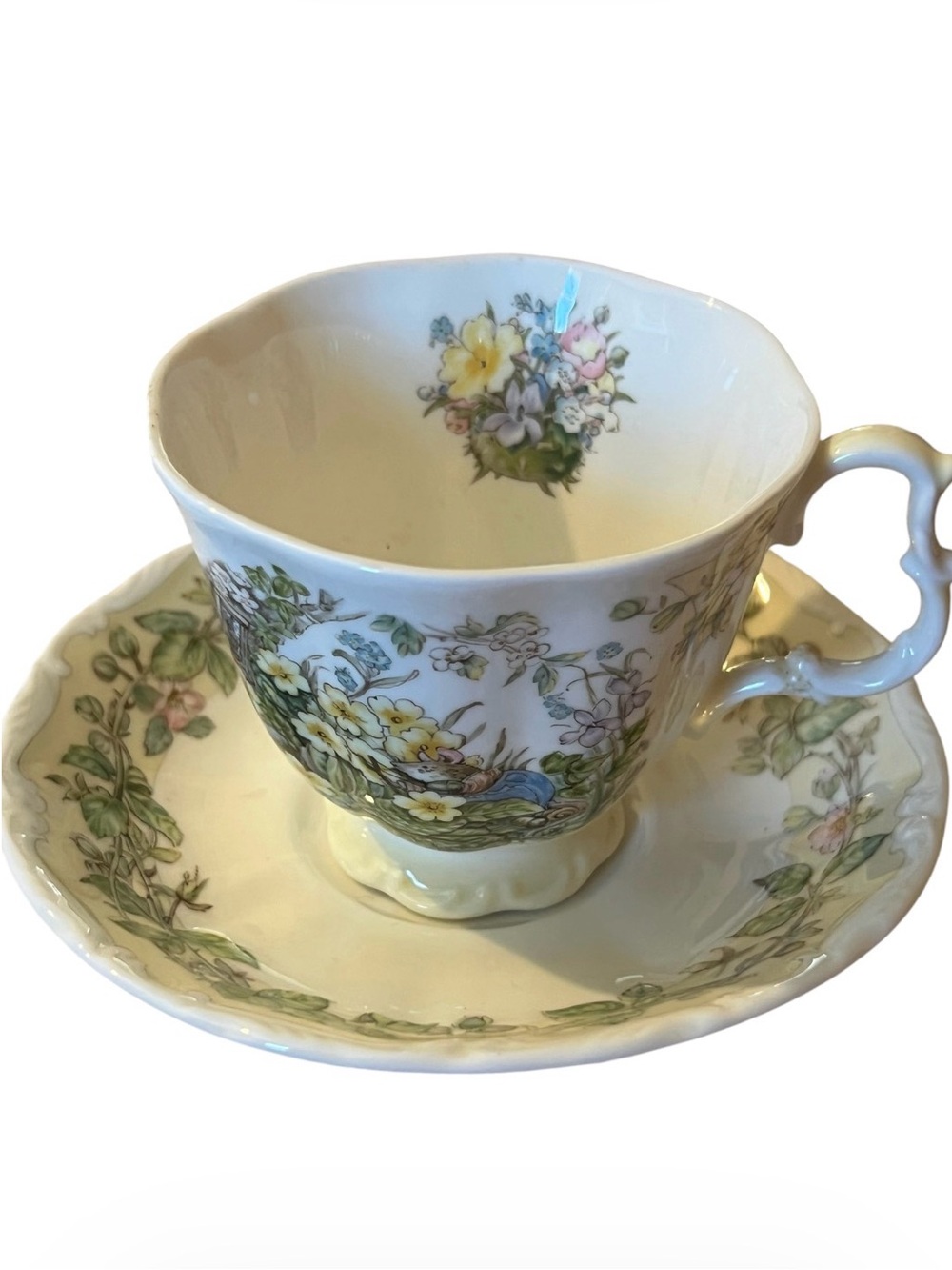 Royal Doulton White and Green Spring Brambly Hedge Plate